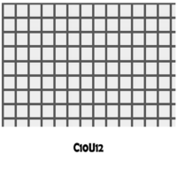 agujeros cuadrado c10u12