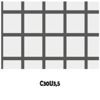 Agujeros cuadrados C30 U3,5