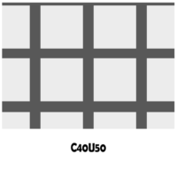 Agujeros cuadrados C40 U50
